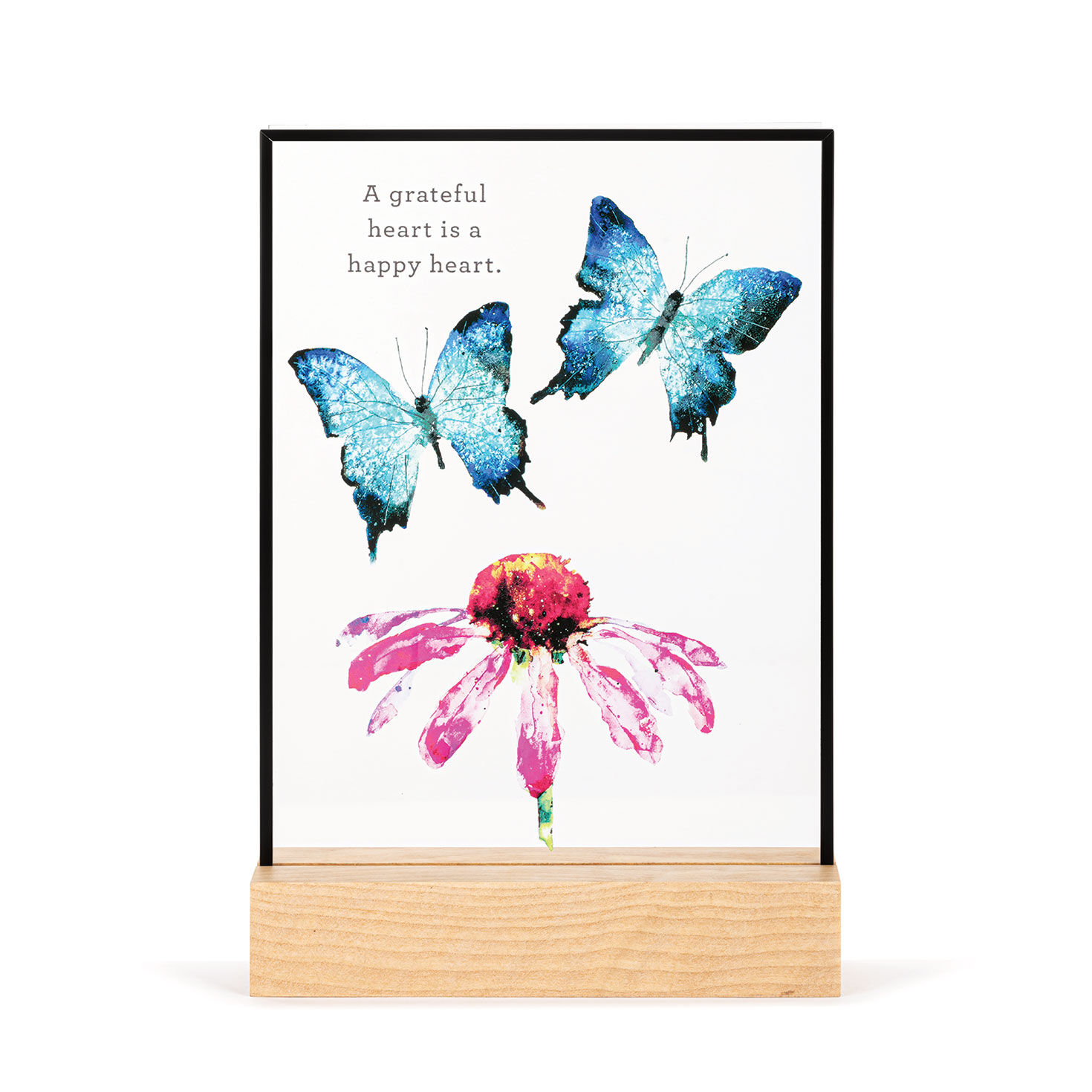 Demdaco Butterflies and Coneflower Large Suncatcher, 7"