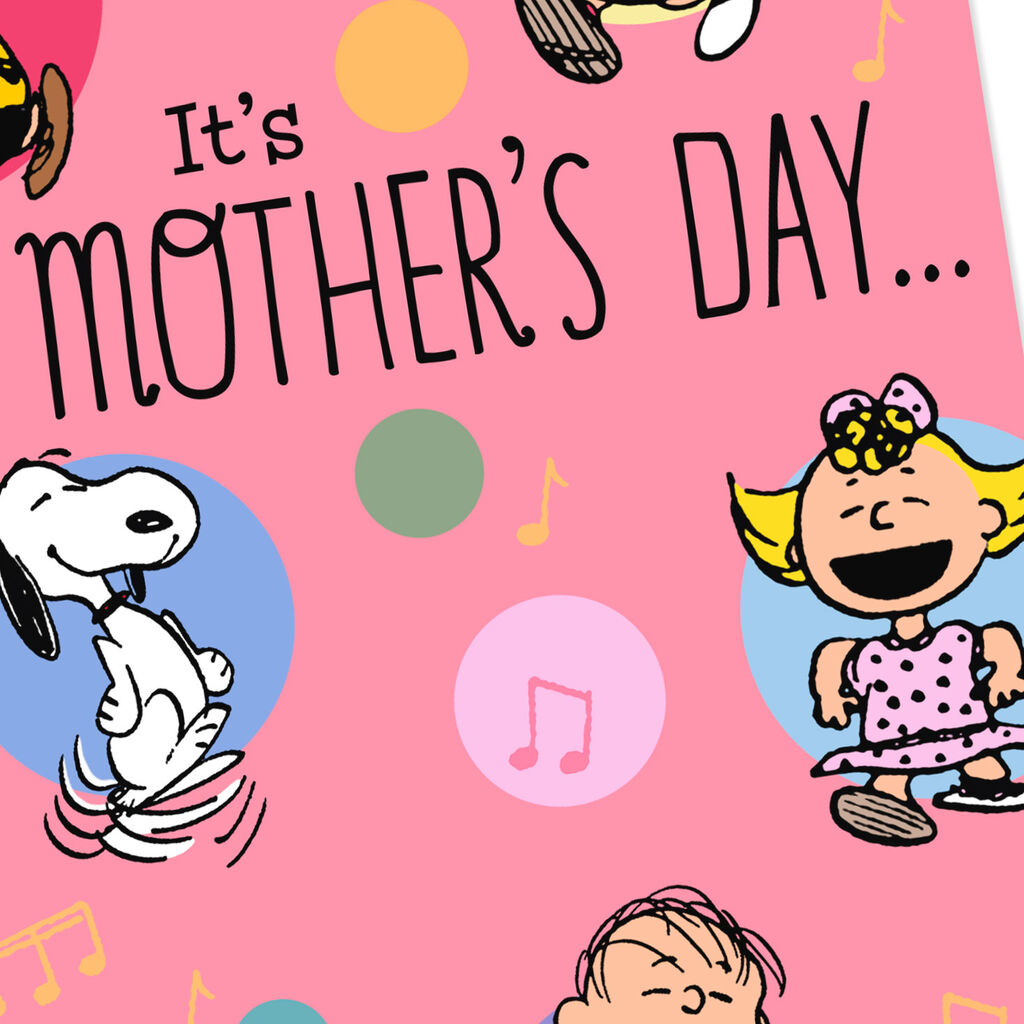 Peanuts Gang Dancing Mother S Day Card Greeting Cards Hallmark