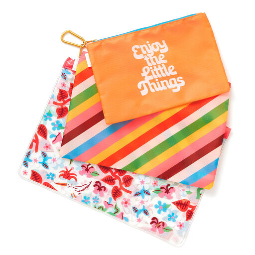 Bando Tropical Brights Beach Carryall Pouches, Set of 3, 
