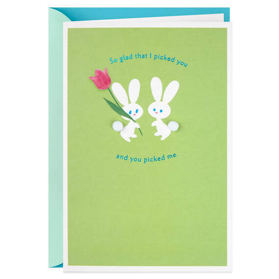 Paper Bunnies Easter Card for Husband, , large image number 1