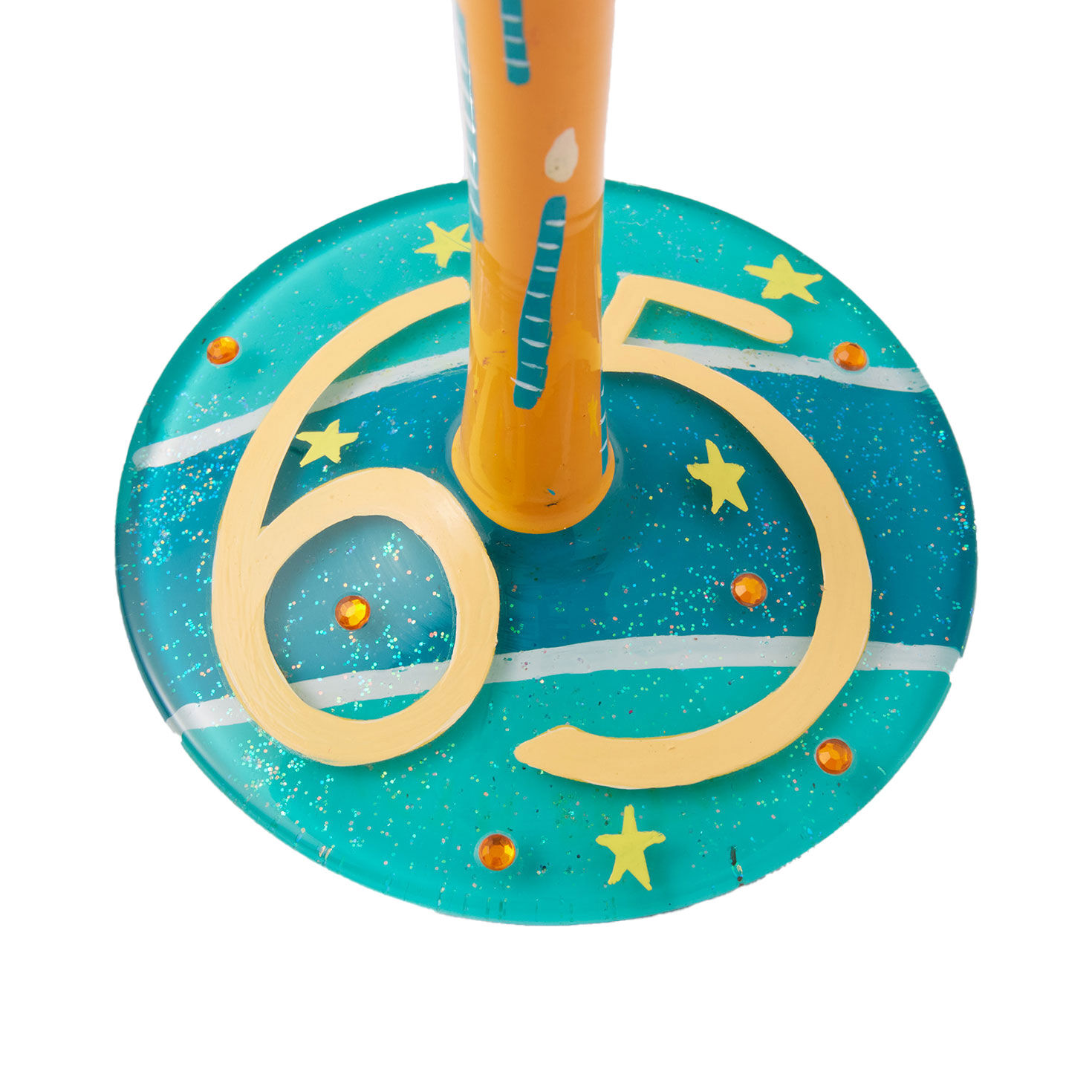 65th Birthday Balloons and Streamers Wine Glass base image number 3