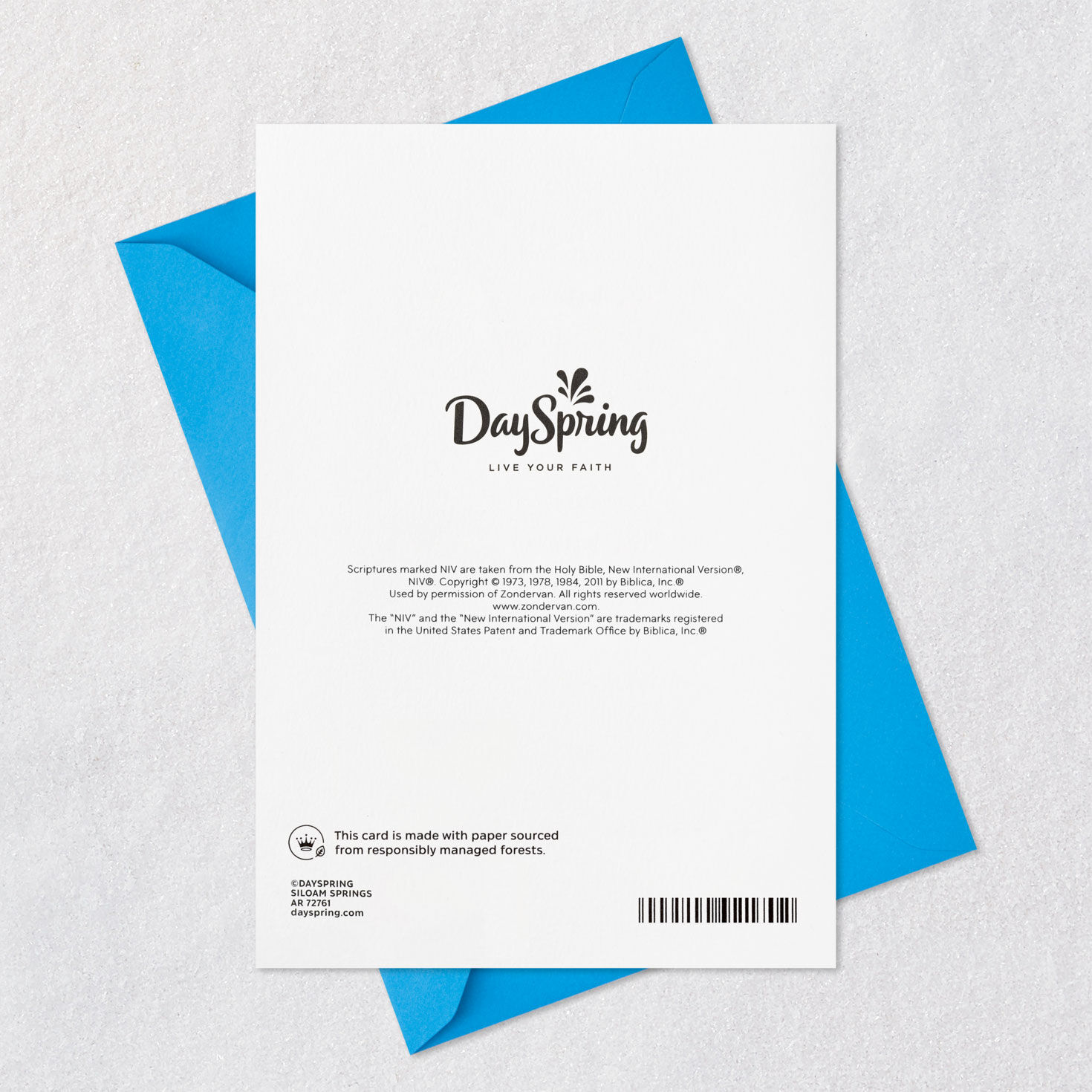 Grad and Starry Sky Religious Graduation Card Card Back with Envelope image number 8