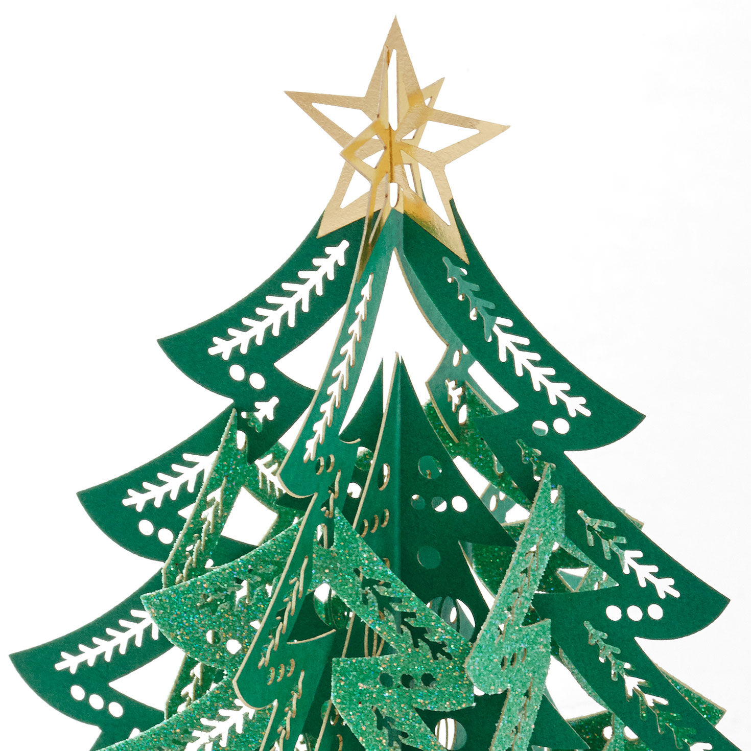 Christmas Tree 3D Pop-Up Holiday Card Card front detail image number 4