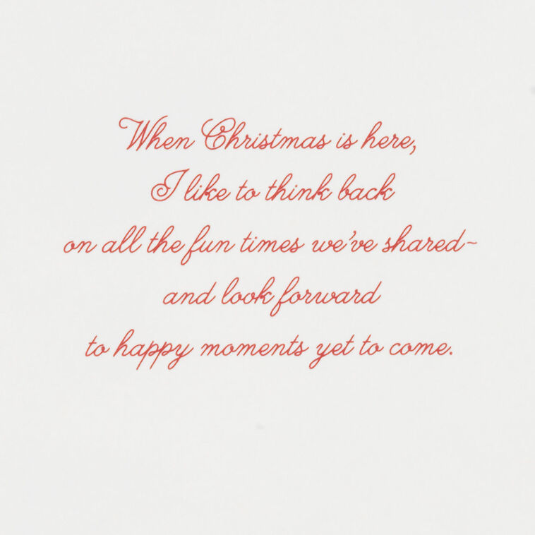 Kids Building Snowman Brother Christmas Card Sentiment image number 2