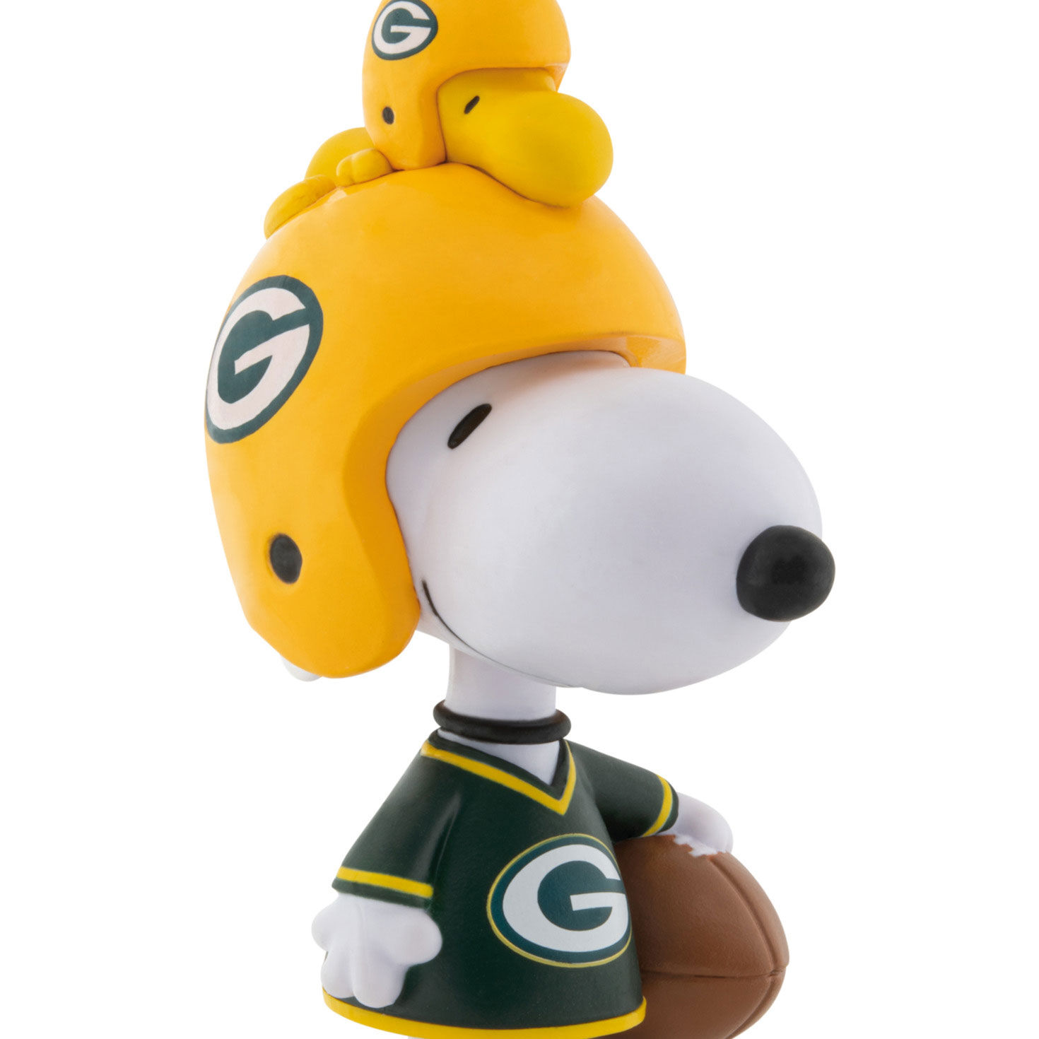Snoopy Green Bay Packers Christmas Ornament upclose view image number 5