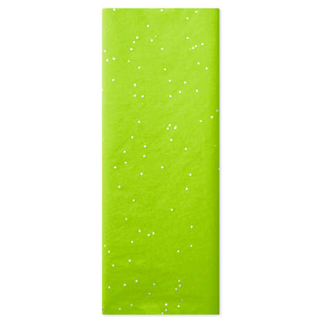 Peridot Green With Gems Tissue Paper, 6 sheets, , large