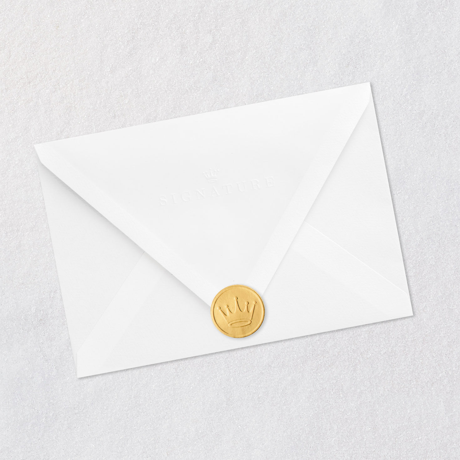 Blue and White Letters Quilled Paper Wedding Card Envelope Back with Seal image number 8