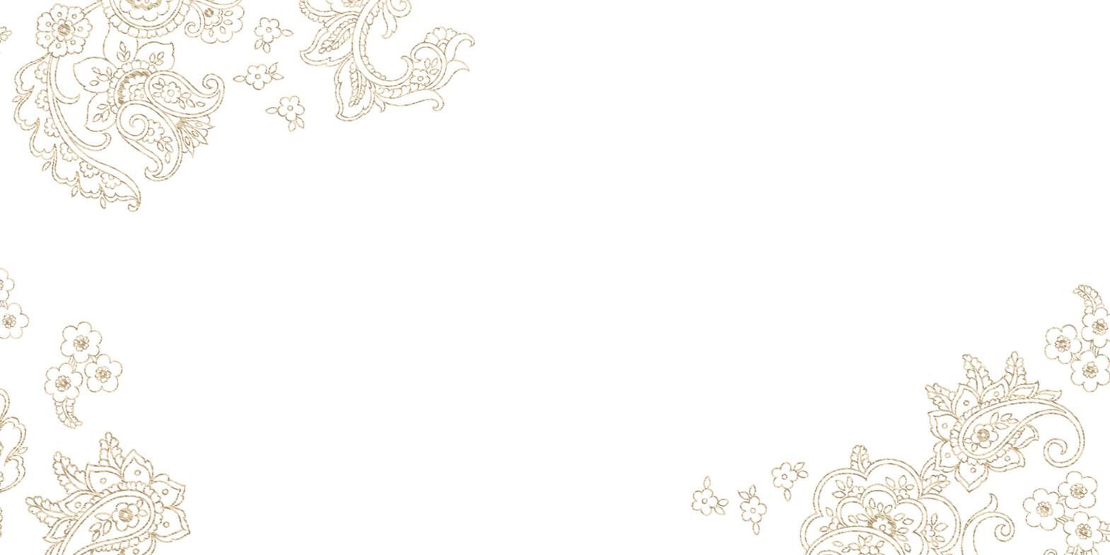 Paisley and Flowers Blank Card
