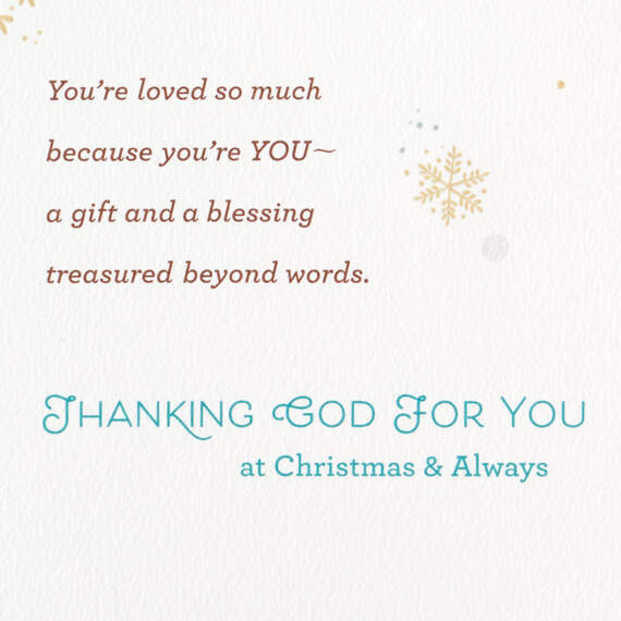 You're a Gift and a Blessing Religious Christmas Card for Daughter, , large image number 2