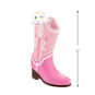 Pink Cowboy Boots Christmas Ornament measurement image number 3