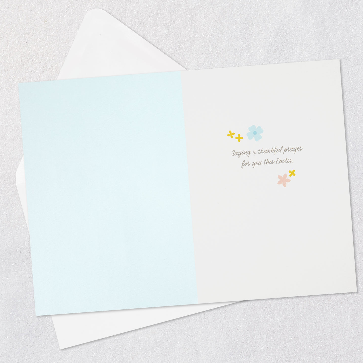 Quilled Floral Cross Easter Card Open card with envelope image number 3