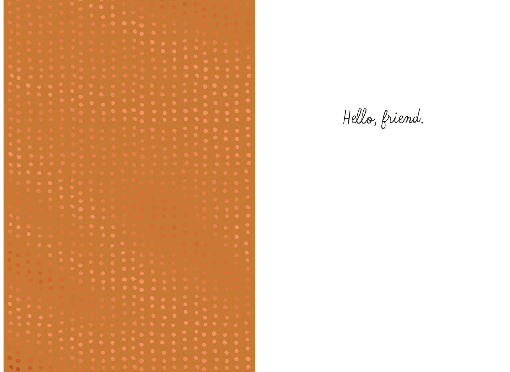 Dog and Butterfly Friendship Card