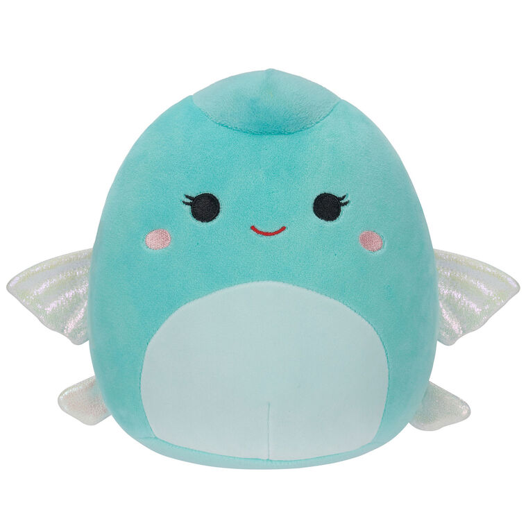 8" Squishmallows Bette Light Teal Flying Fish Little Plush