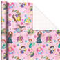 Disney Princesses on Pink Wrapping Paper, 17.5 sq. ft., , large image number 1