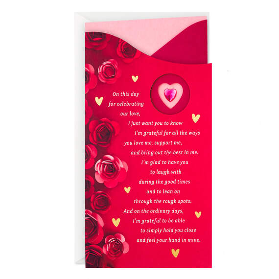 Celebrating Our Love Romantic Valentine's Day Card, , large image number 1