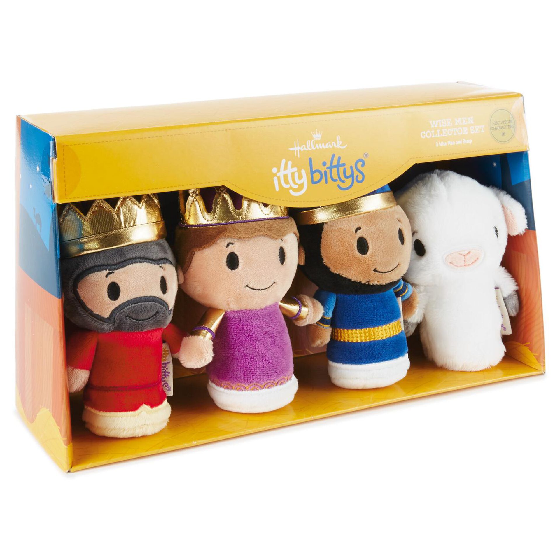 itty bittys® Nativity Wise Men and Sheep Plush Collector Set itty