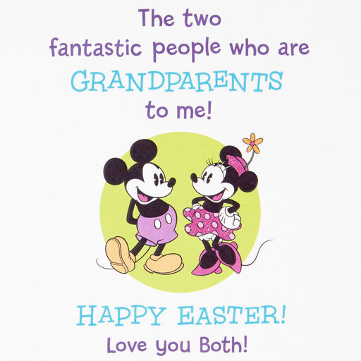 Disney Mickey and Minnie Easter Card for Grandparents, 