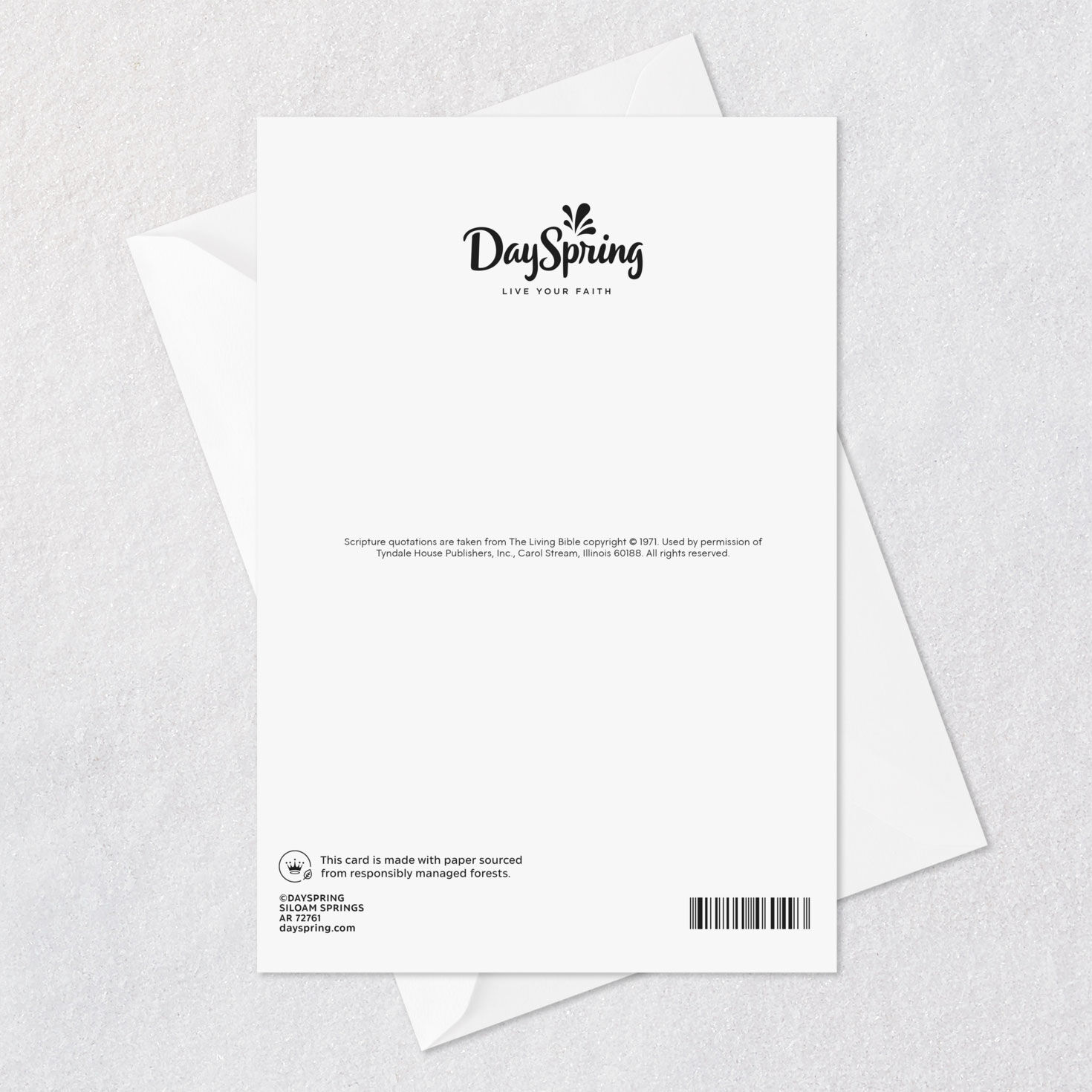 Birds, Sun and Flowering Tree Religious Sympathy Card  image number 8