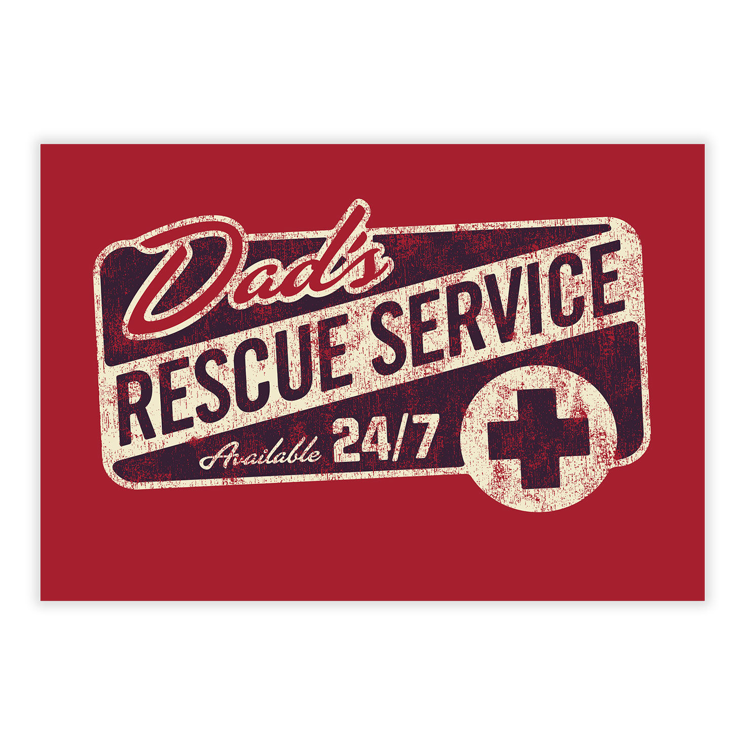 Dad's Rescue Service Personalized Father's Day Card front image number 2