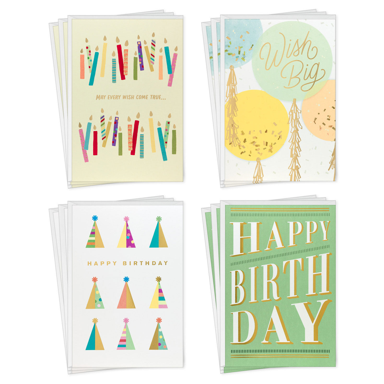 All Good Things Assorted Birthday Cards, Pack of 12