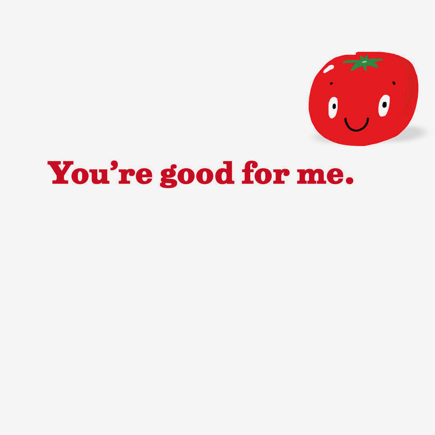 Red Teleprompter-Style Lettering Funny Friendship Card Sentiment image number 2