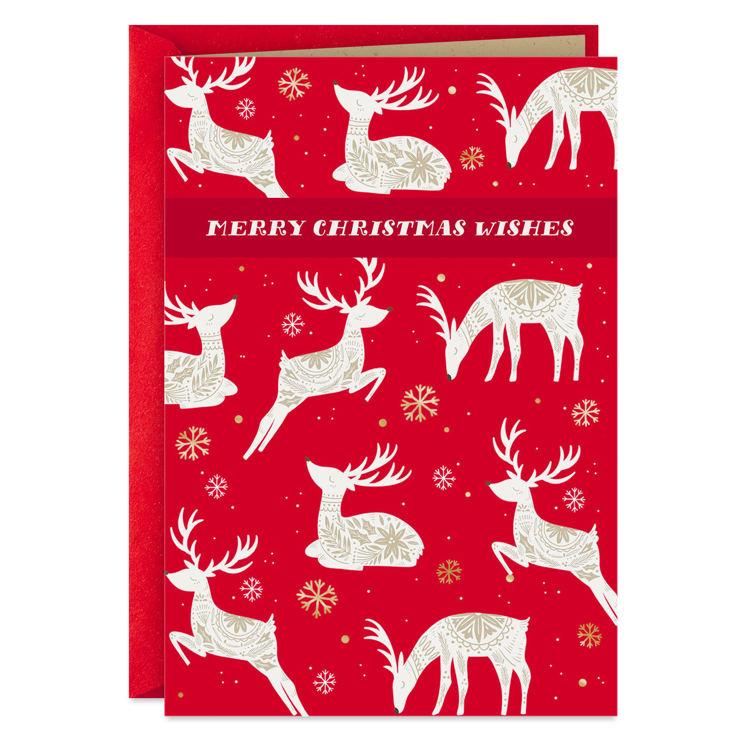 Peace, Joy and Happiness Christmas Card