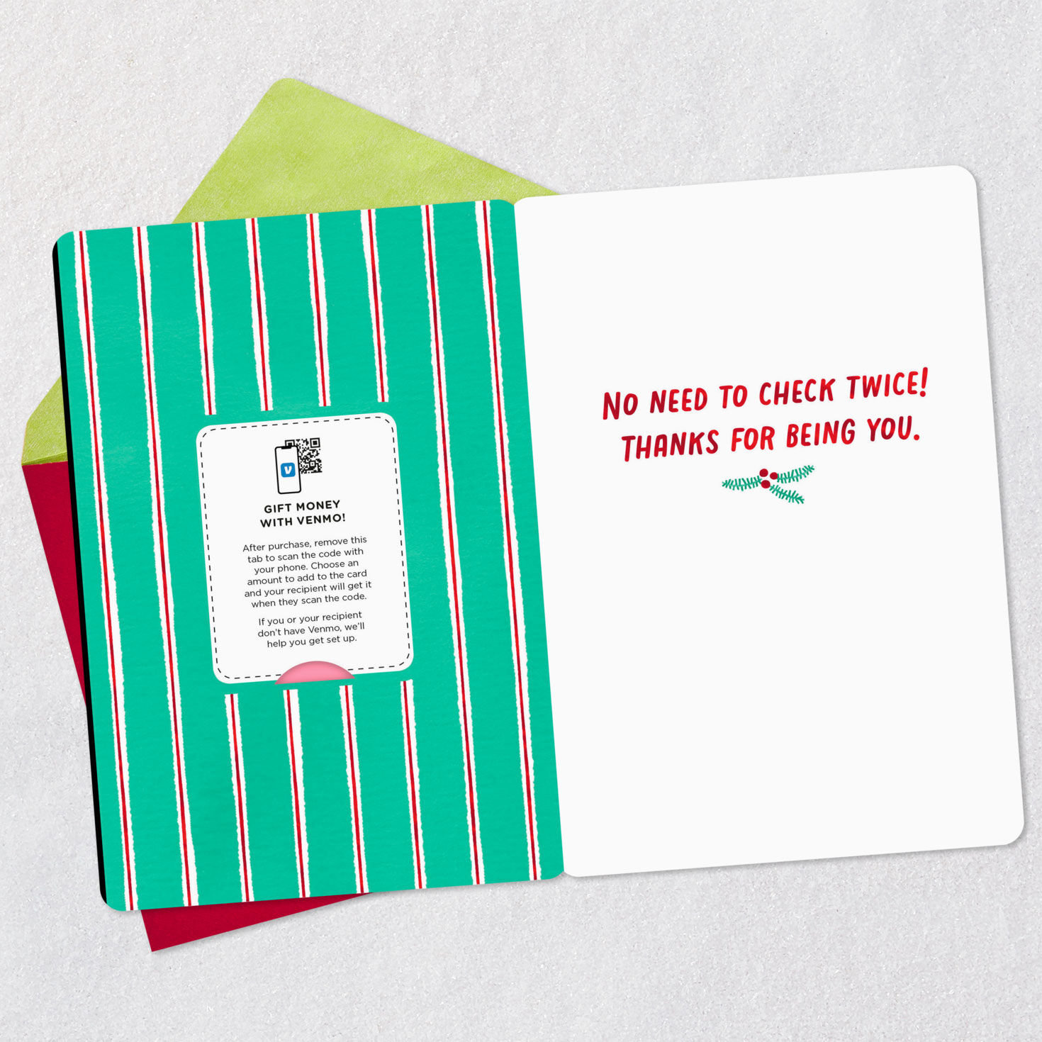 You're Nice List Material Venmo Christmas Card for only USD 4.99 | Hallmark