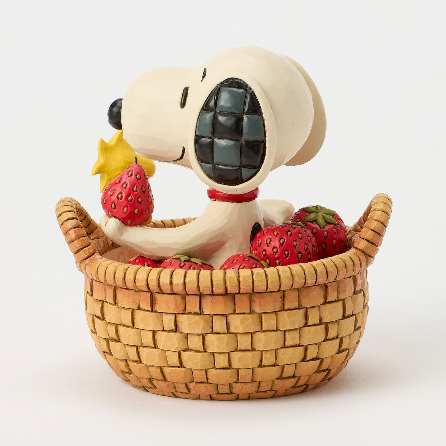 Snoopy and Woodstock in Strawberry Basket Figurine side image number 5