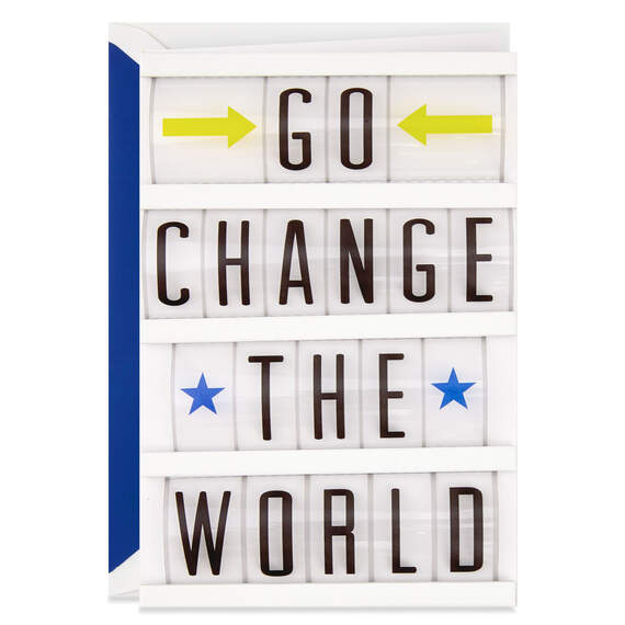 Go Change the World Congratulations Card