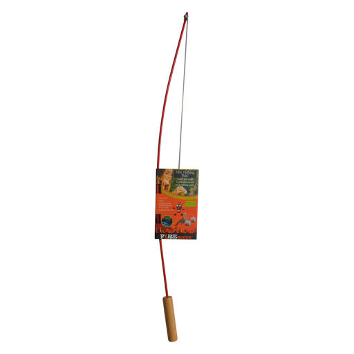 Firebuggz Fire Fishing Pole Campfire Roaster, Red, 