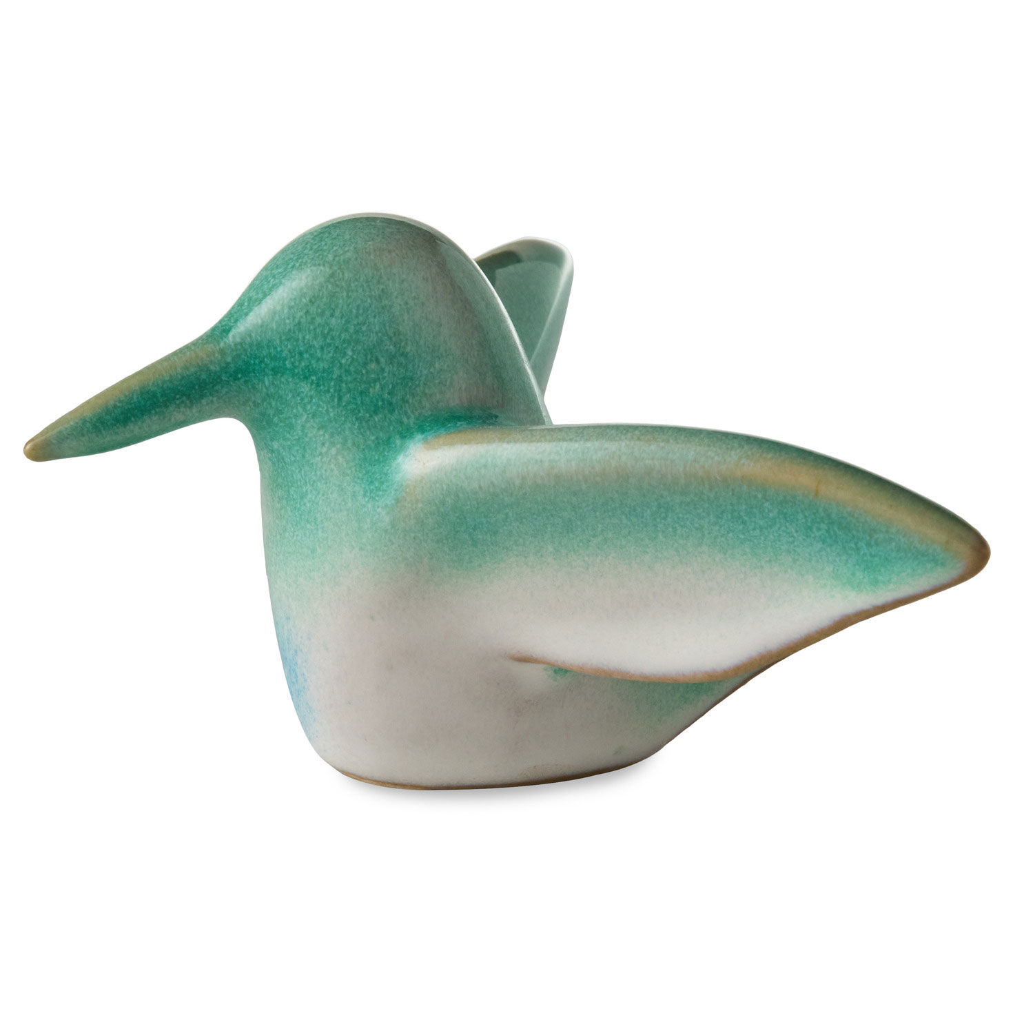 Sculpted Blue and Green Hummingbird Figurine, 1.75"