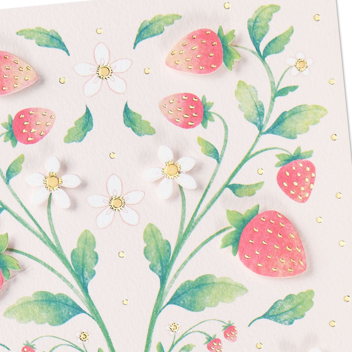 Strawberry Bouquet Blank Card, , large image number 3