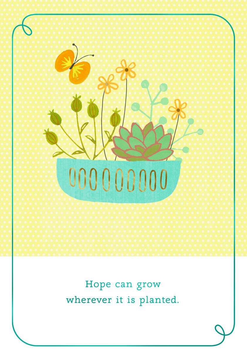 Succulents of Hope Encouragement Card