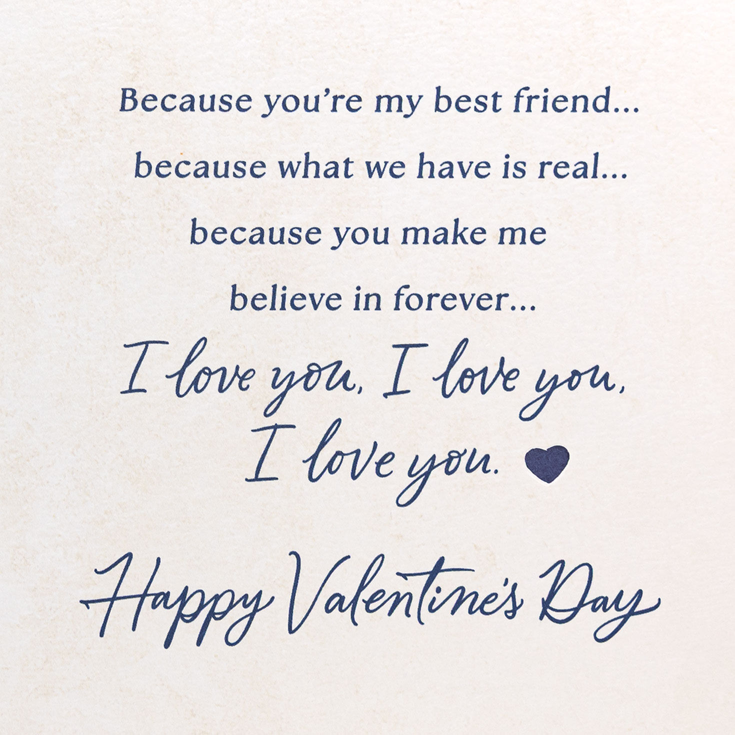 Wax Seal Heart on Blue Valentines Day Card for Man Sentiment image number 3