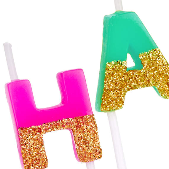 "Happy Birthday" Letters Colorful Birthday Candles, Set of 13, , large image number 3
