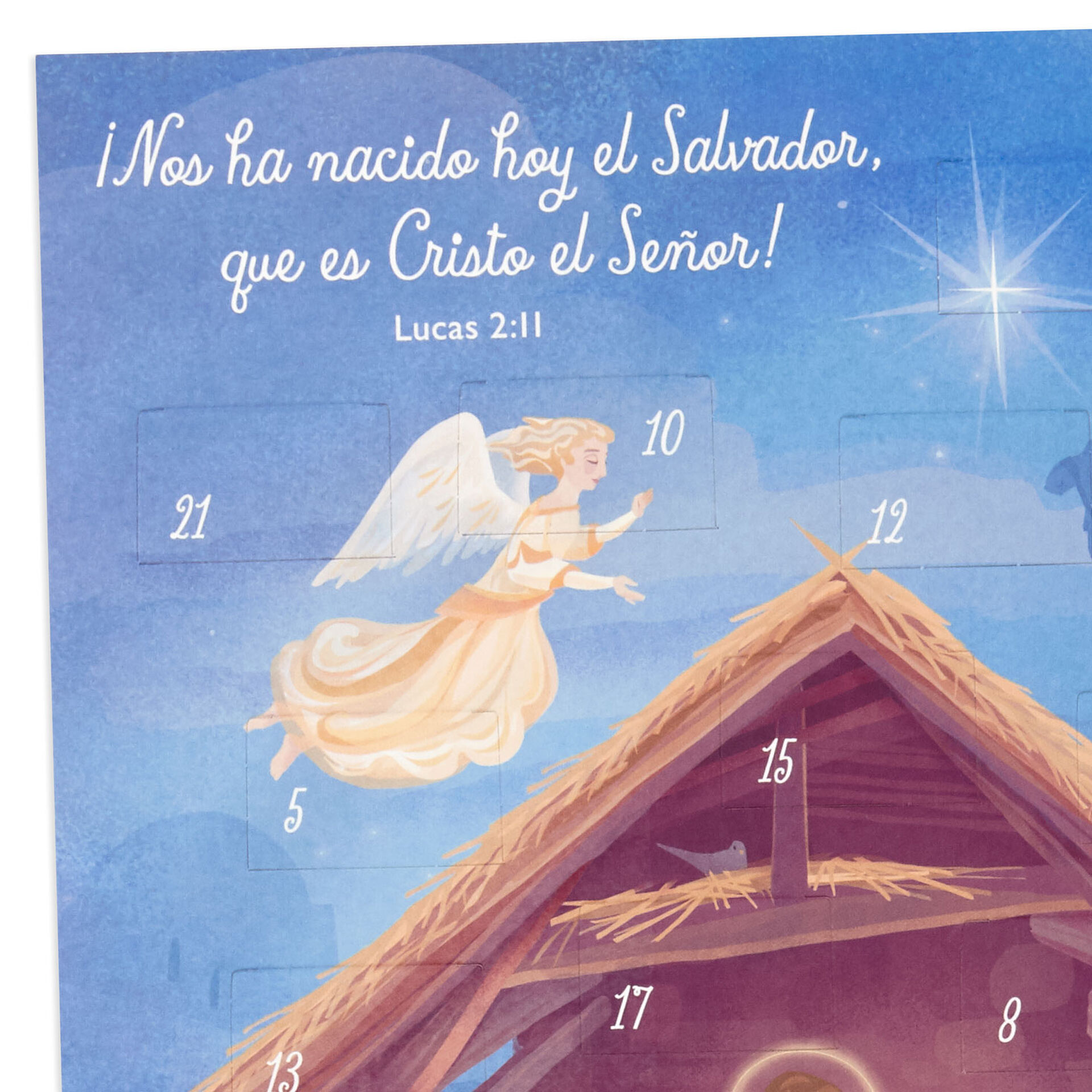 SpanishLanguage Nativity Scene Advent Calendar Seasonal Decor Hallmark