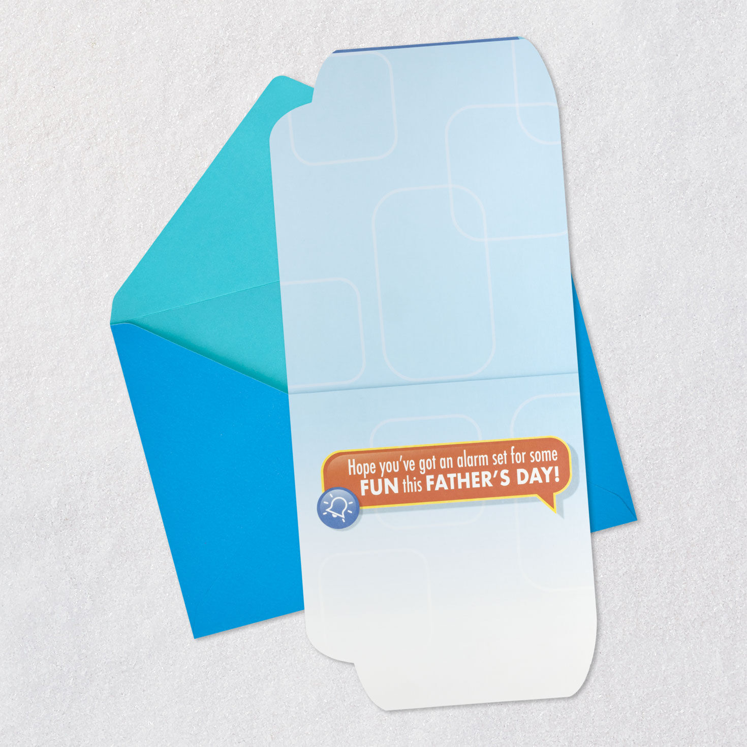 Smartwatch for Dads Funny Father's Day Card With Sound Open card with envelope image number 3