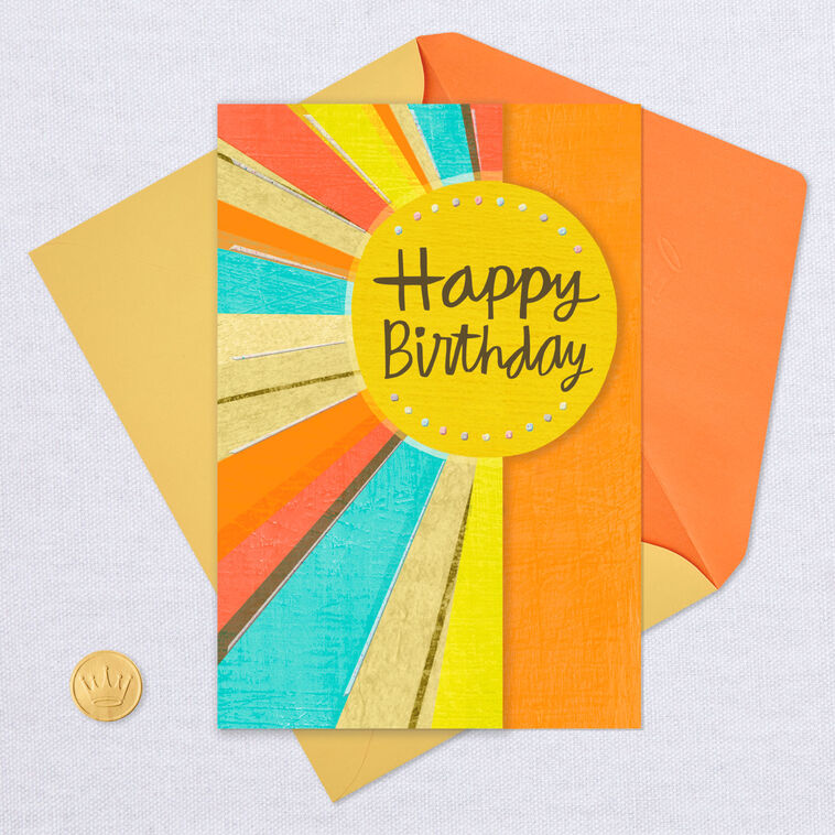 Sun Rays Birthday Card, , large image number 5