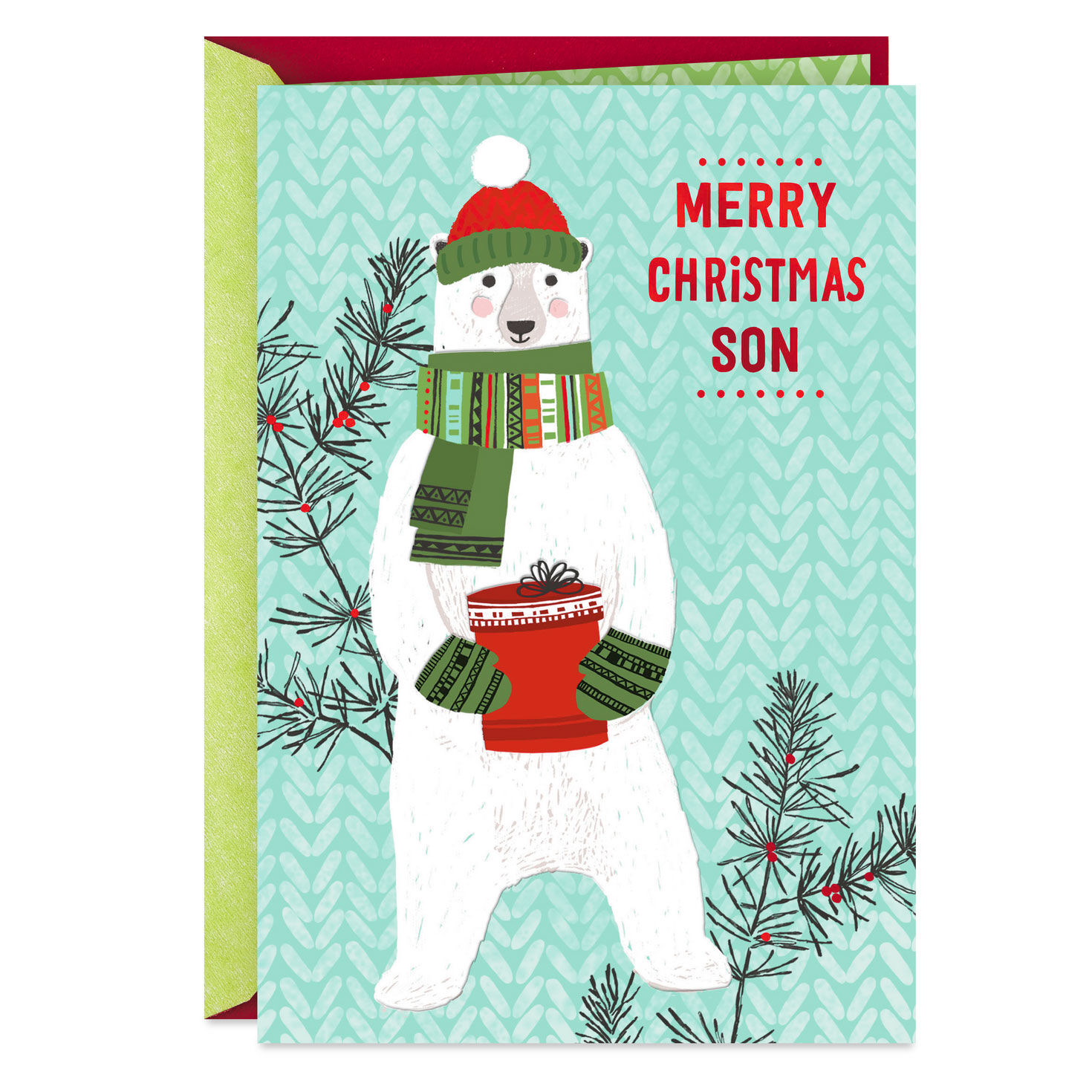 Couldn't Mean It More Christmas Card for Son