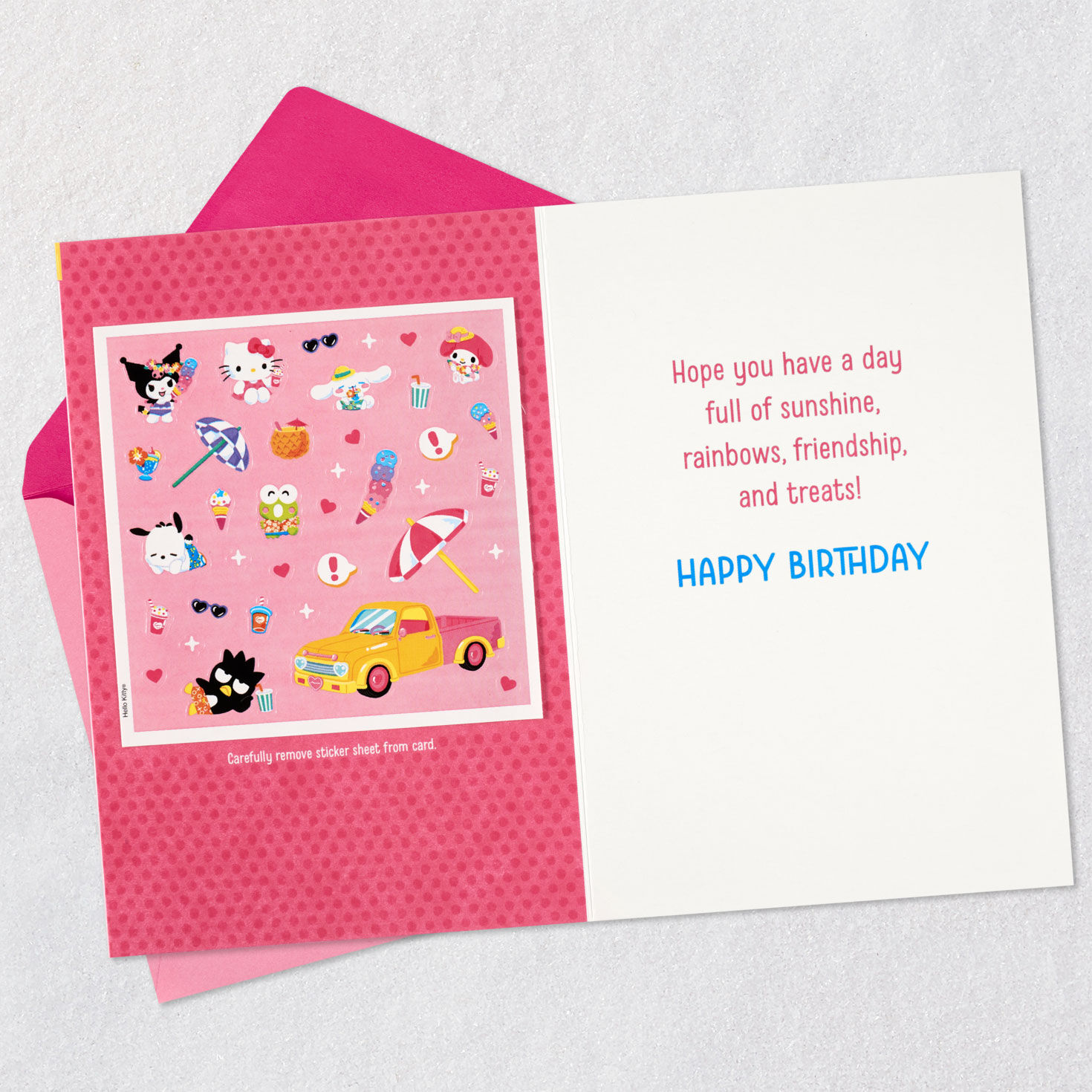 Sanrio® Hello Kitty and Friends Best Year Yet Birthday Card for Kids With Stickers for only USD 5.99 | Hallmark
