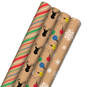 Colorful Christmas 4-Pack Kraft Wrapping Paper Assortment, 88 sq. ft., , large image number 1