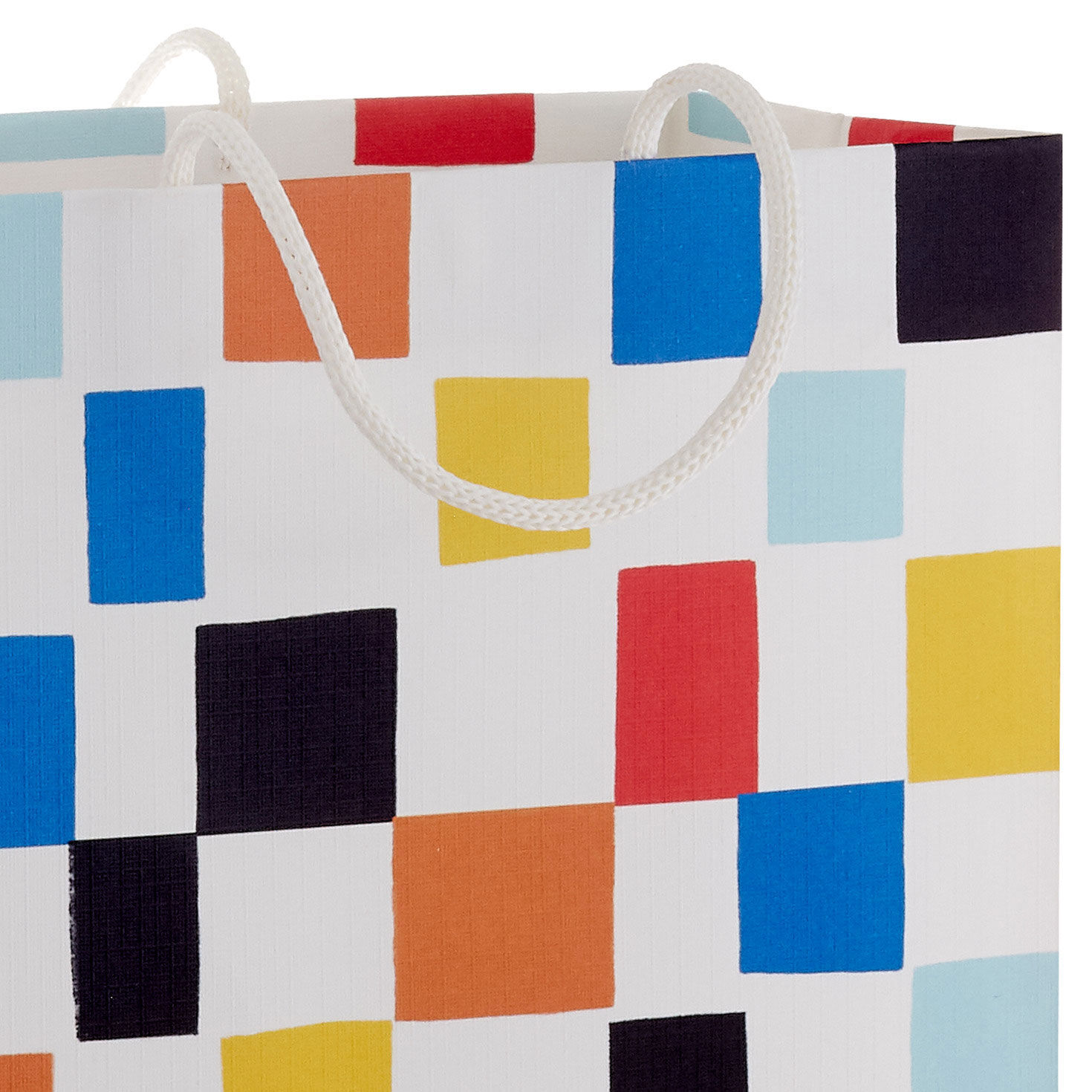 Colorful Checkered Medium Gift Bag Handel detail image number 4