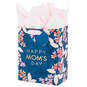 9.6" Floral on Navy Medium Mother's Day Gift Bag With Tissue, , large image number 5