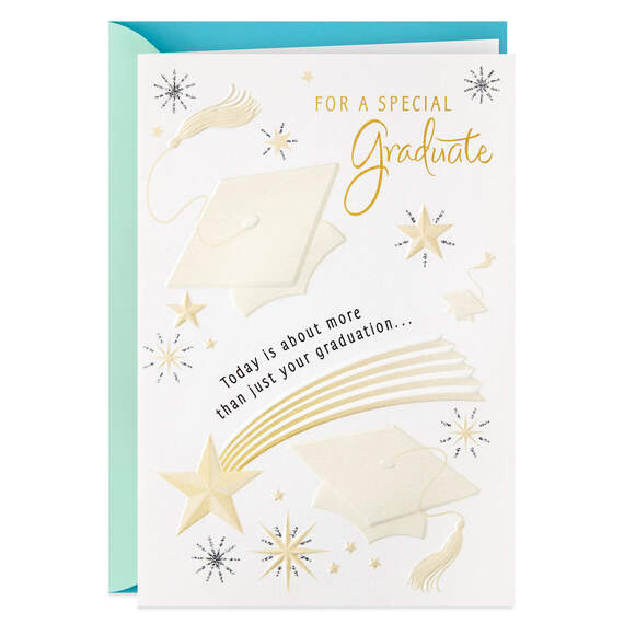 A Wish for a Happy Day Graduation Card, , large image number 1
