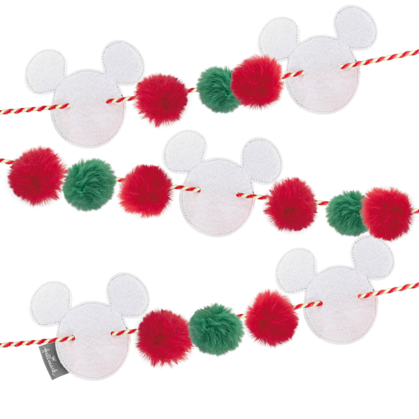 Mickey Ears Christmas Garland back image number 4