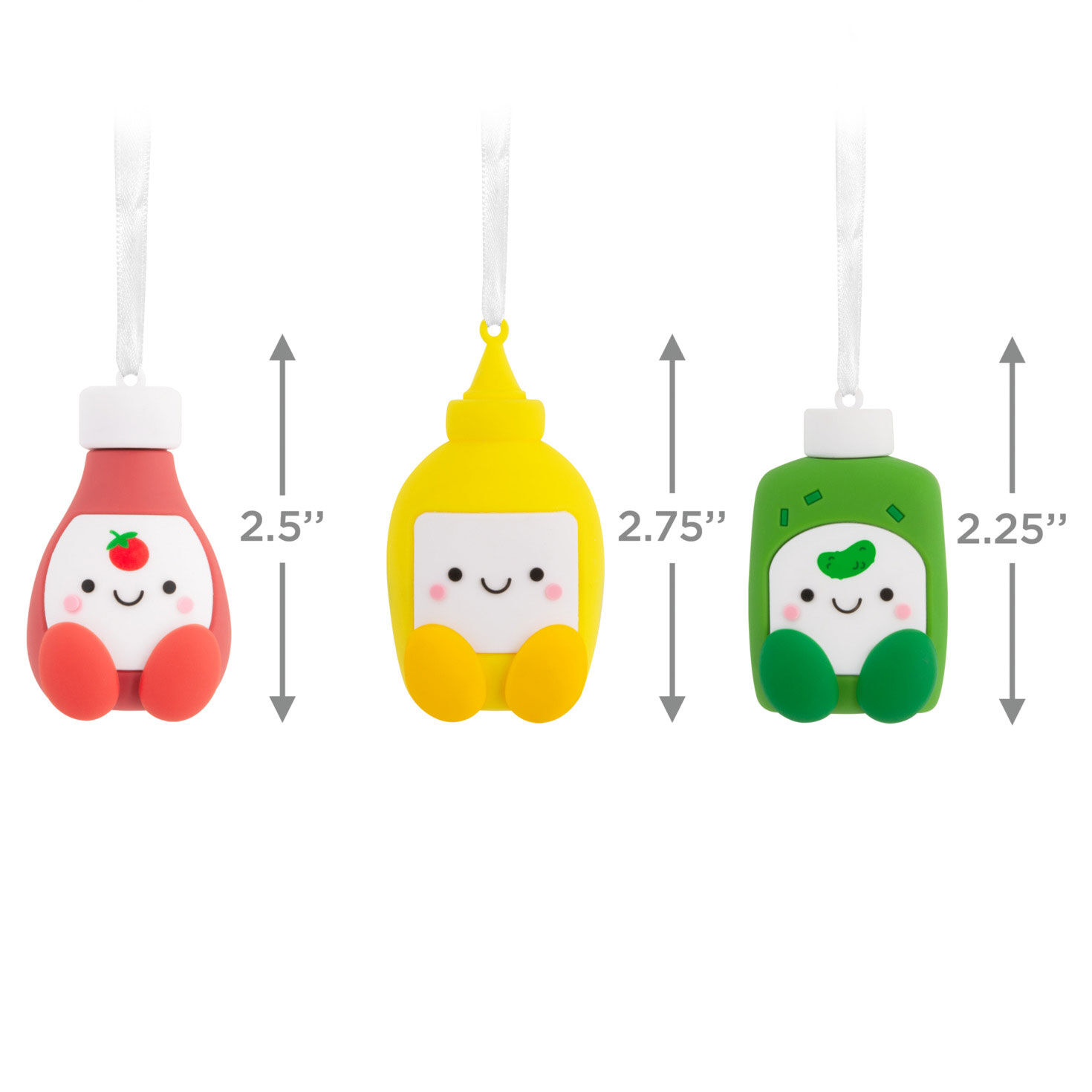 Better Together Ketchup, Mustard and Relish Magnetic Hallmark Ornaments, Set of 3, , large image number 3