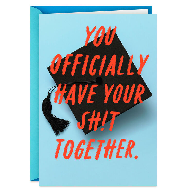 You Officially Have Your Shit Together Funny Graduation Card You Officially Have Your Shit Together Funny Graduation Card