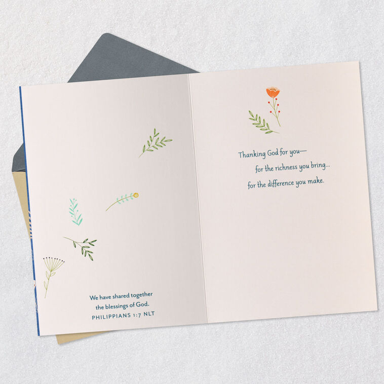 Thanking God for You Religious Friendship Card, , large image number 4