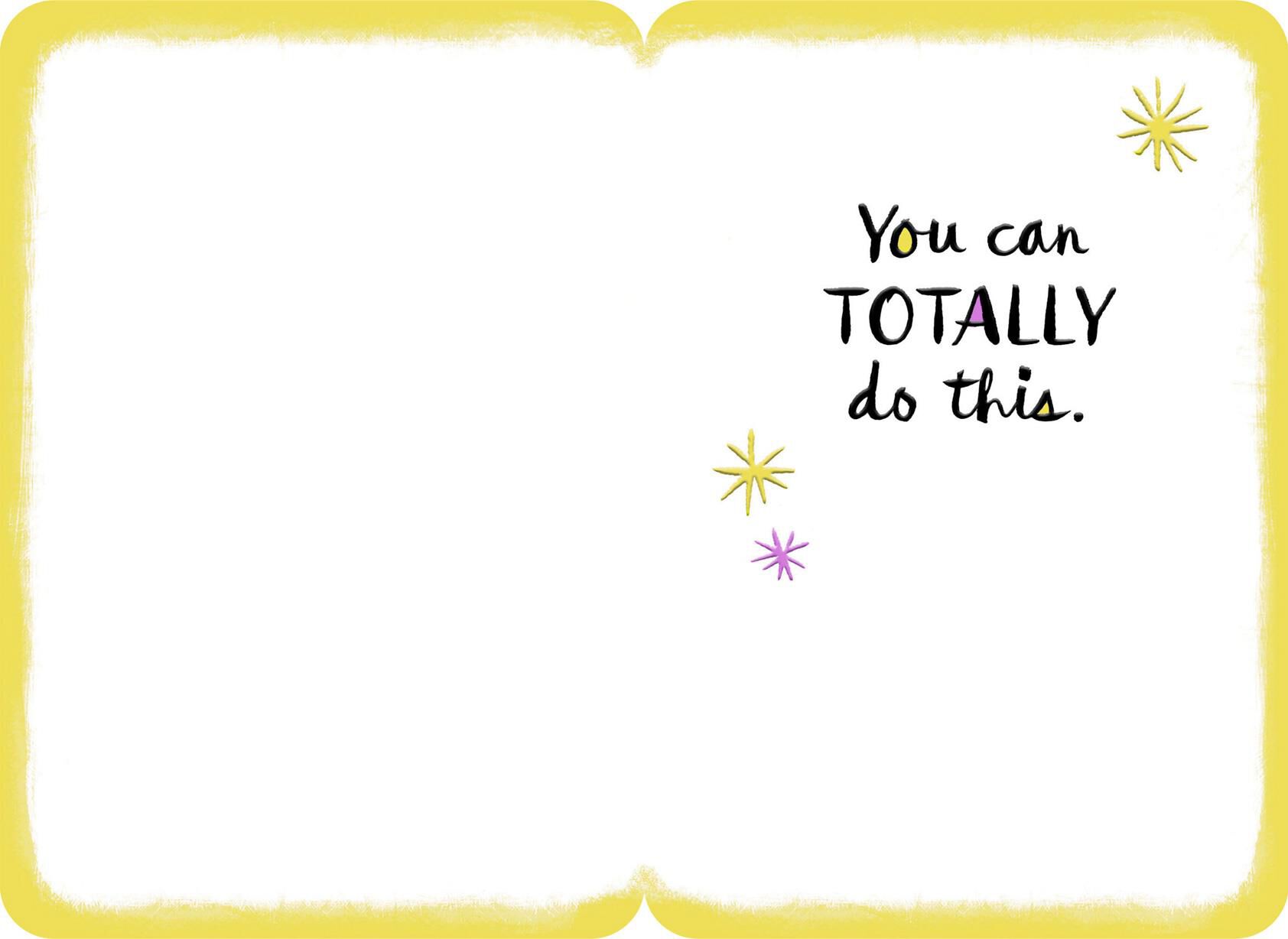 Dog on Skateboard You Can Do This Encouragement Card