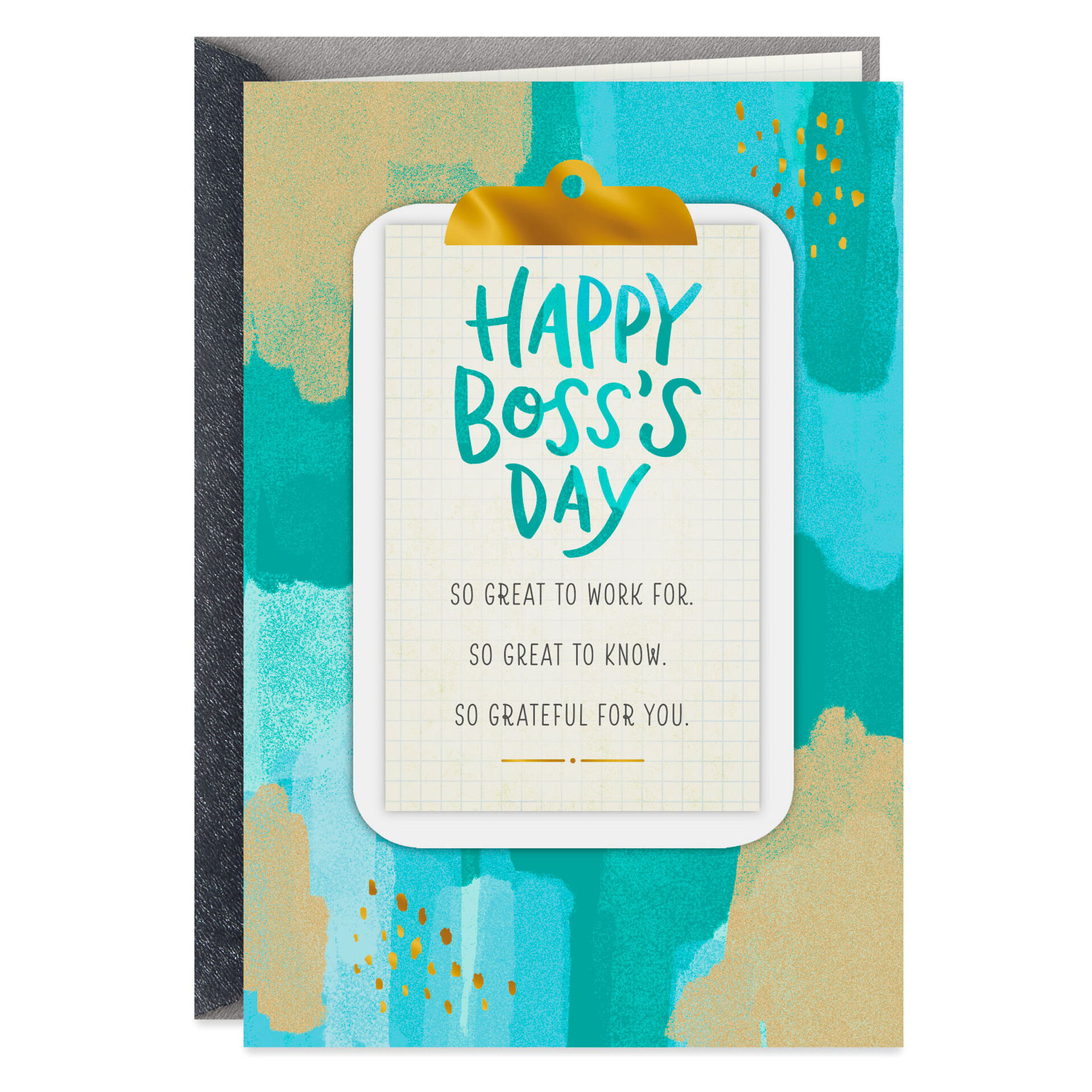 Happy Boss Day Card Clipboard You're So Great Boss's Day Card - Greeting Cards - Hallmark